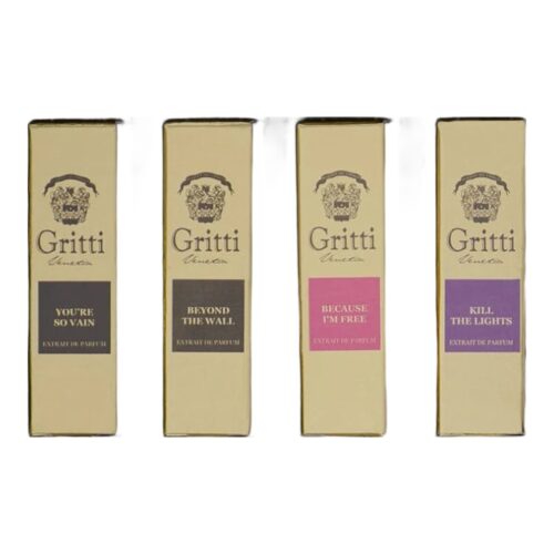 Gritti Discovery Set 4 x 2 ml — You’re So Vain, Beyond the Wall, Because I’m Free, Kill the Lights
