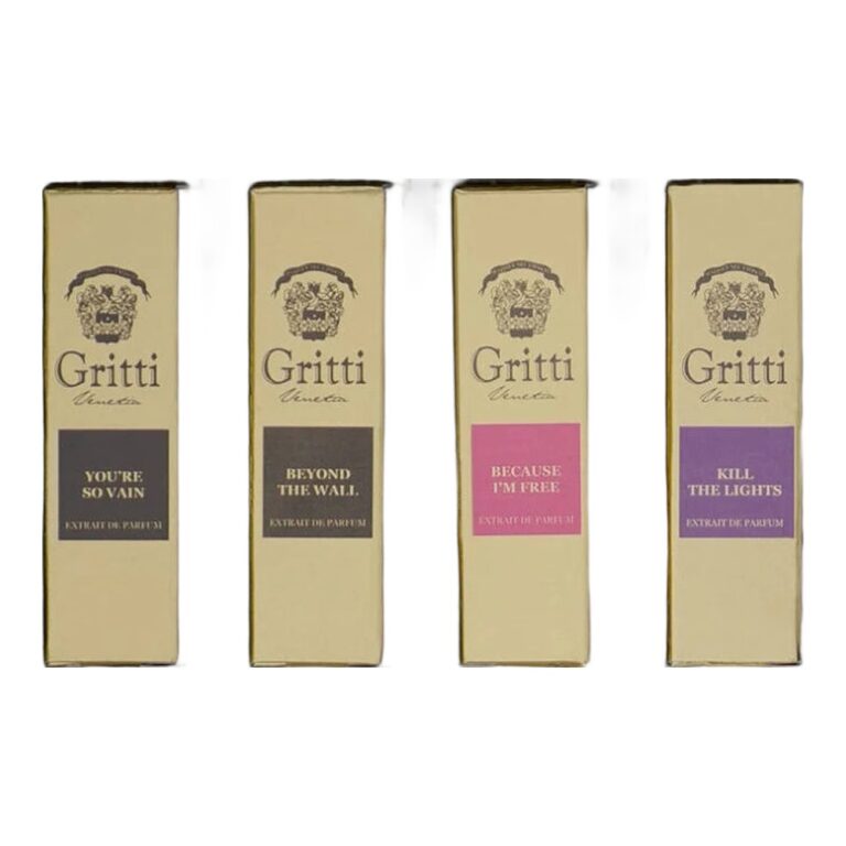 Gritti Discovery Set 4 x 2 ml — You’re So Vain, Beyond the Wall, Because I’m Free, Kill the Lights
