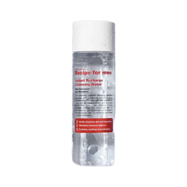 Recipe for Men Instant Recharge Cleansing Water