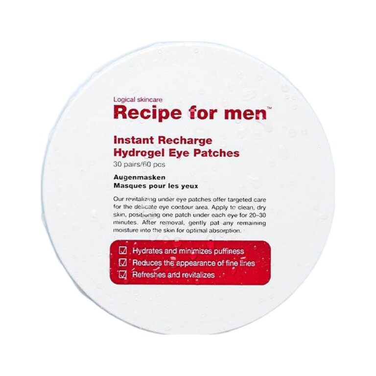 Recipe for Men Instant Recharge Hydrogel Eye Patches 60 pcs