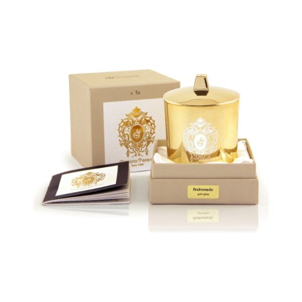 Tiziana Terenzi Andromeda Candle Gold Glass with Lid