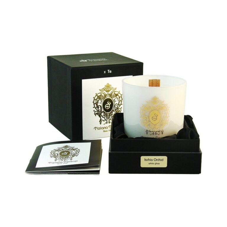Tiziana Terenzi Ischia Orchid Candle White Glass