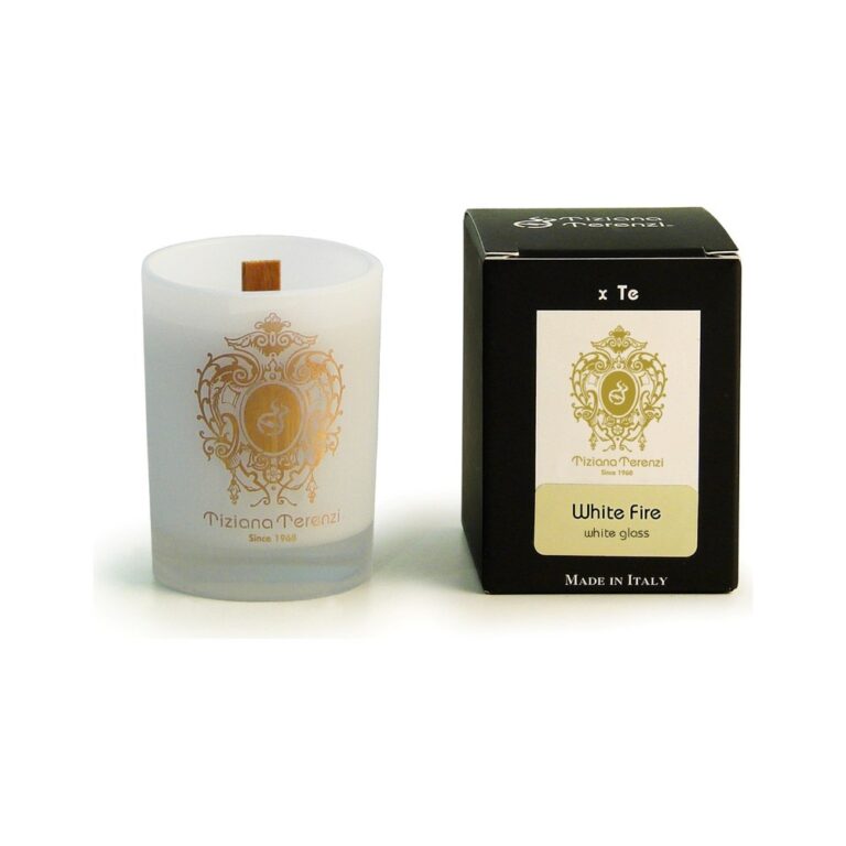 Tiziana Terenzi White Fire Candle White Glass